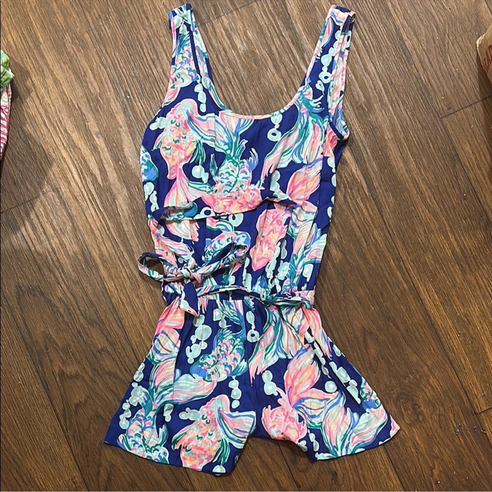 Lilly Pulitzer Romper - Blue and Pink Floral